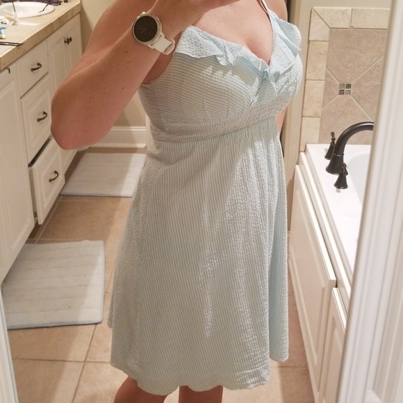 RED CAMEL: seersucker sun dress - Picture 2 of 2